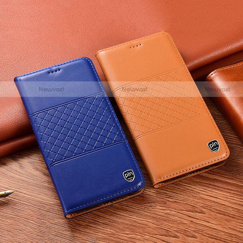 Leather Case Stands Flip Cover Holder H11P for Motorola Moto G51 5G