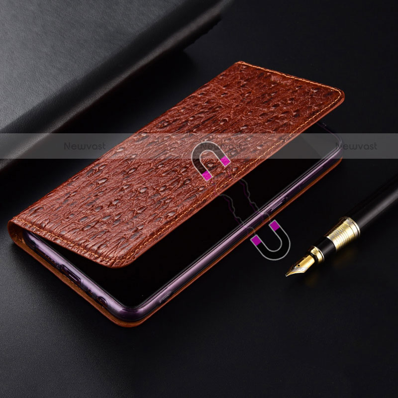 Leather Case Stands Flip Cover Holder H15P for Motorola Moto G Play Gen 2