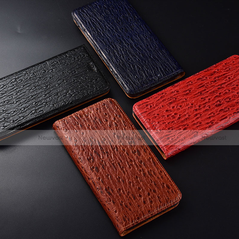 Leather Case Stands Flip Cover Holder H15P for Motorola Moto G50