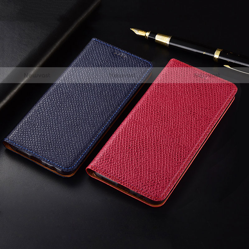 Leather Case Stands Flip Cover Holder H15P for Samsung Galaxy A11