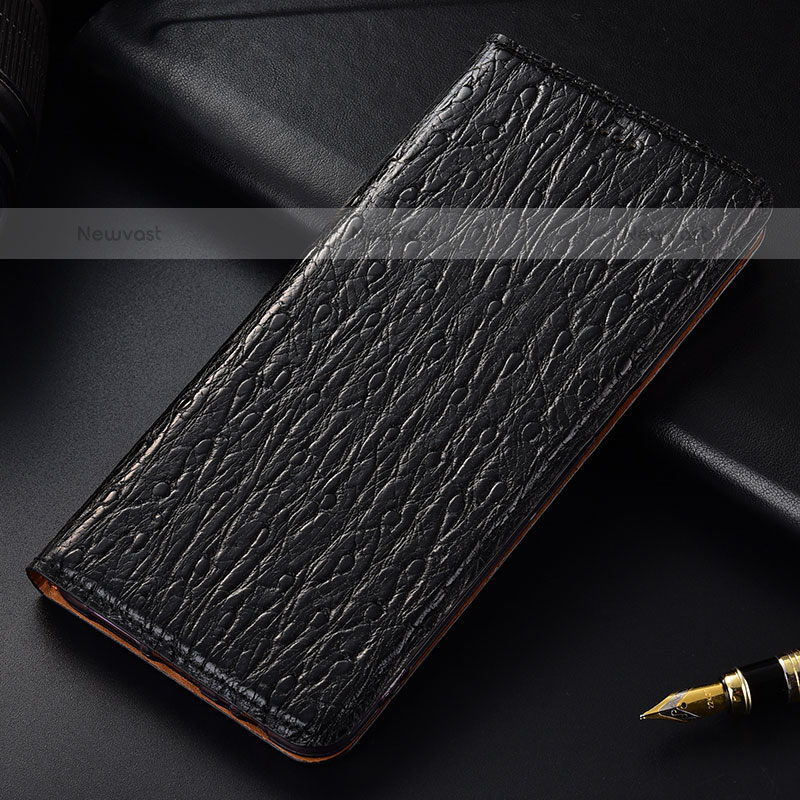 Leather Case Stands Flip Cover Holder H15P for Samsung Galaxy A12
