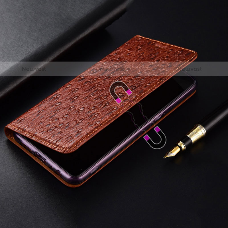 Leather Case Stands Flip Cover Holder H15P for Samsung Galaxy A20