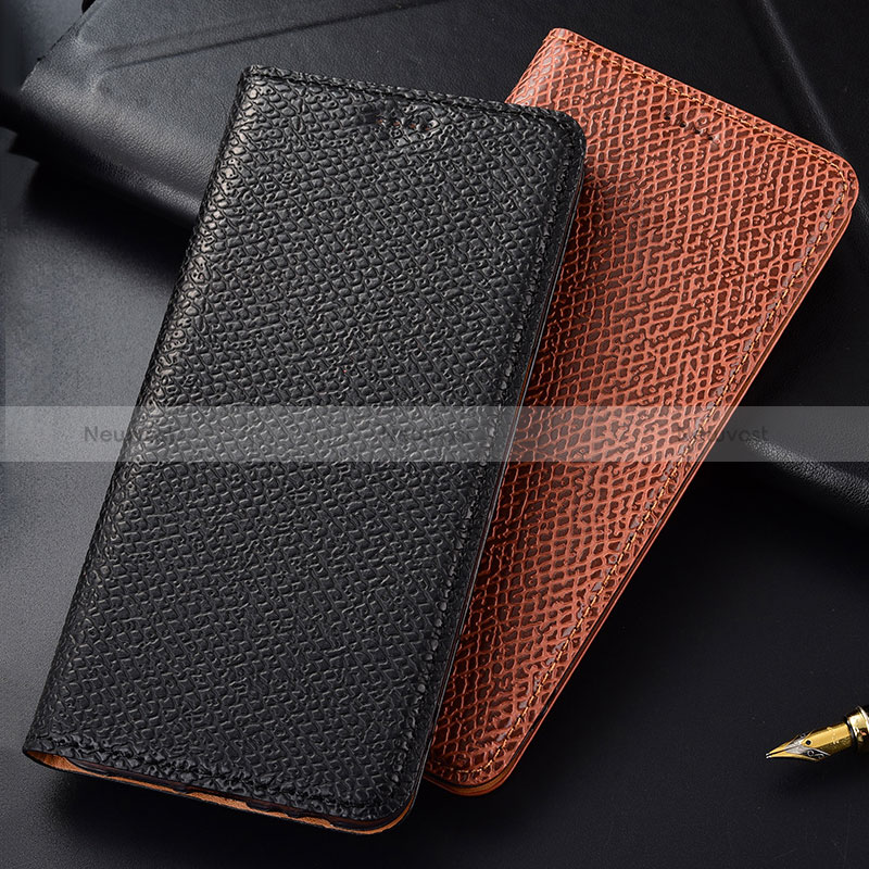 Leather Case Stands Flip Cover Holder H15P for Samsung Galaxy A23 4G