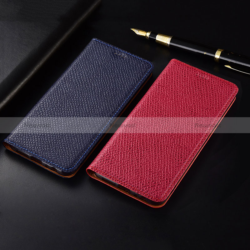 Leather Case Stands Flip Cover Holder H15P for Samsung Galaxy A90 5G