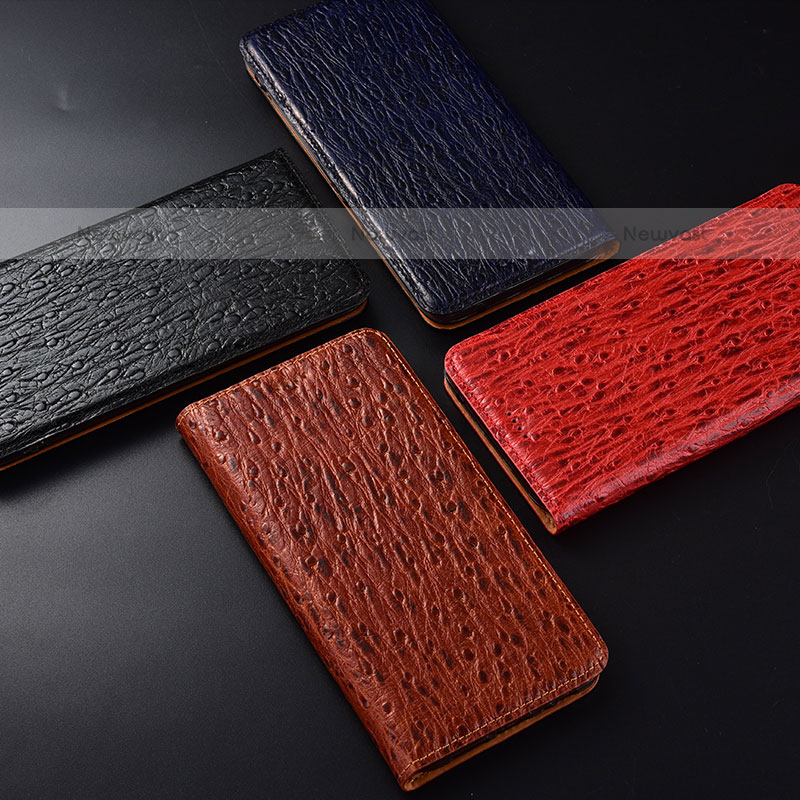 Leather Case Stands Flip Cover Holder H15P for Samsung Galaxy M10