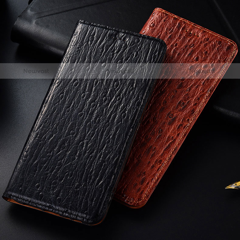 Leather Case Stands Flip Cover Holder H15P for Samsung Galaxy M32 4G