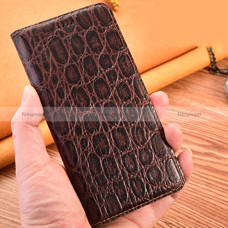 Leather Case Stands Flip Cover Holder H16P for Asus ZenFone 8 Mini