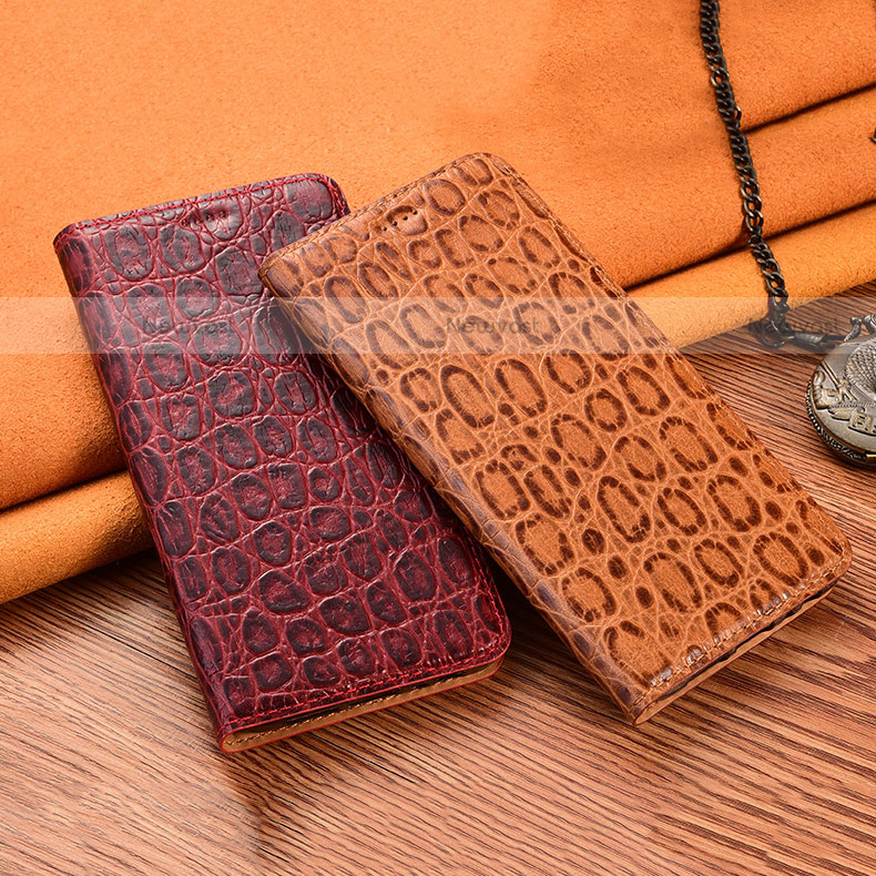 Leather Case Stands Flip Cover Holder H16P for Motorola Moto G10