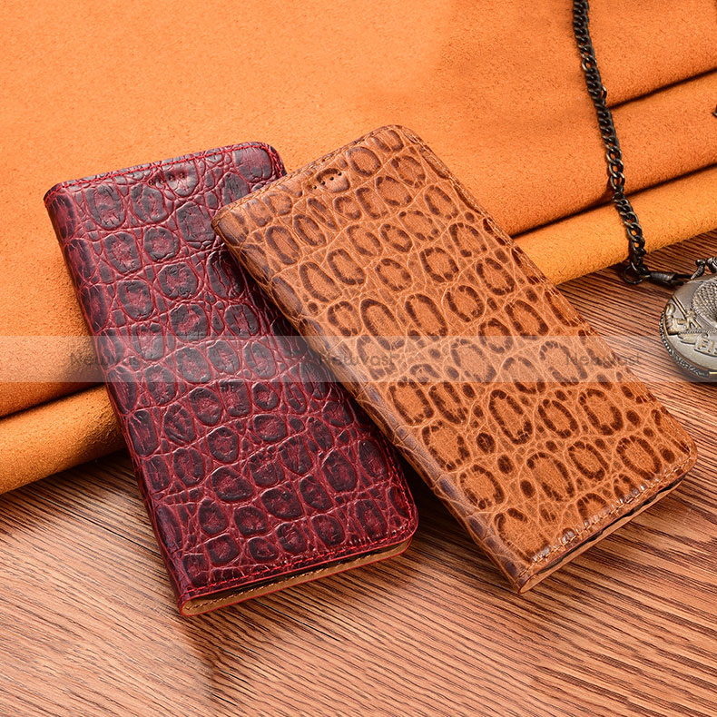 Leather Case Stands Flip Cover Holder H16P for Nokia C31