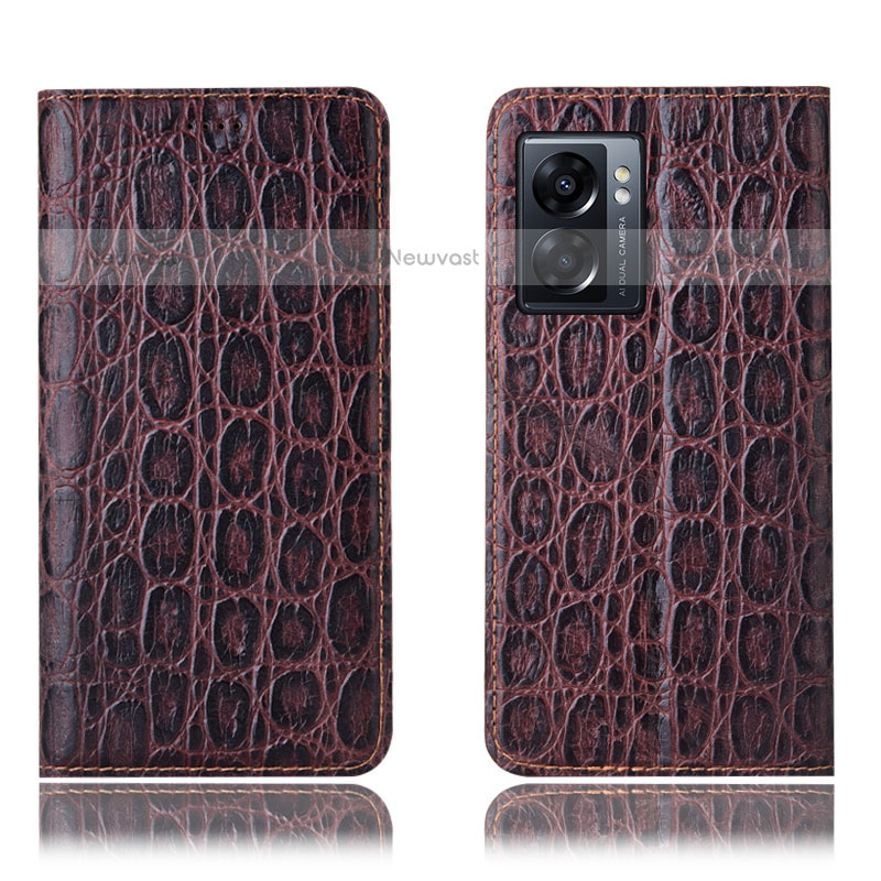 Leather Case Stands Flip Cover Holder H16P for OnePlus Nord N300 5G