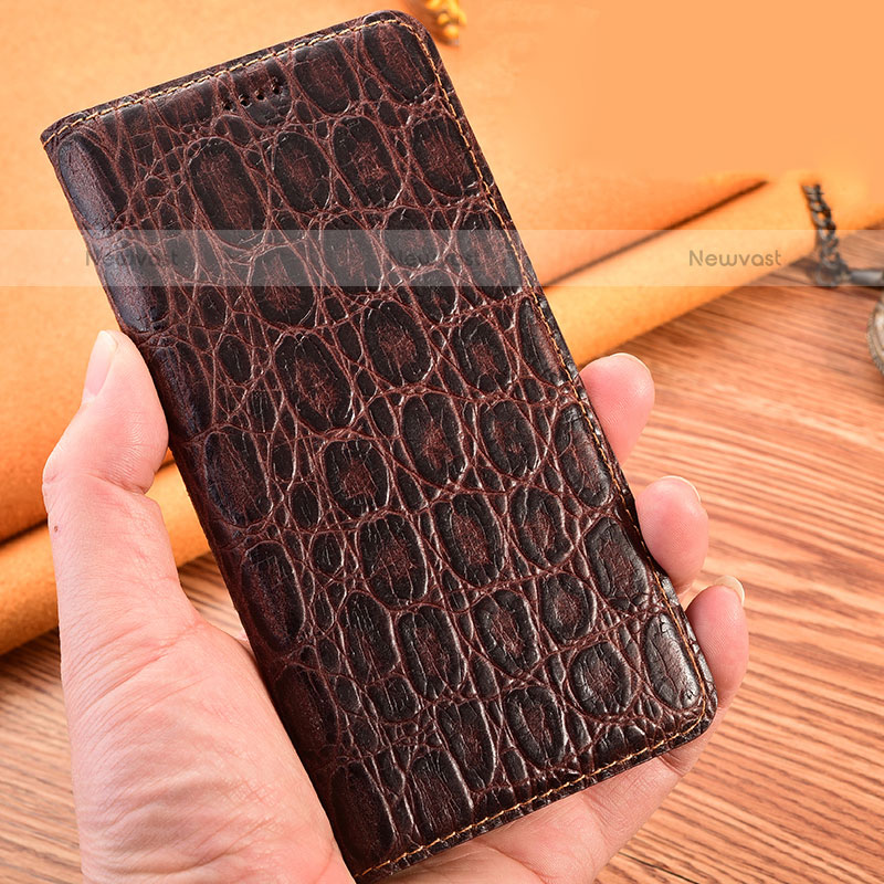 Leather Case Stands Flip Cover Holder H16P for Oppo A95 5G