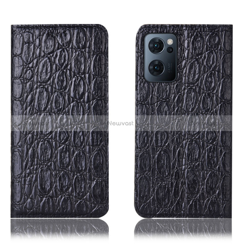 Leather Case Stands Flip Cover Holder H16P for Oppo Find X5 Lite 5G