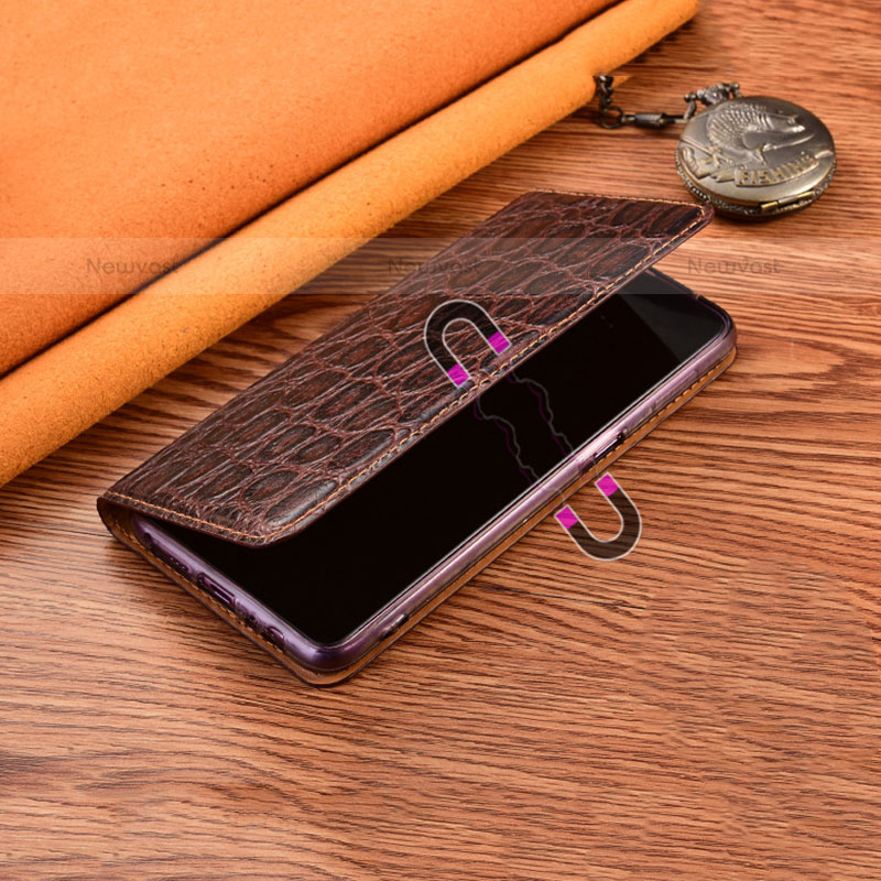 Leather Case Stands Flip Cover Holder H16P for Samsung Galaxy S21 5G