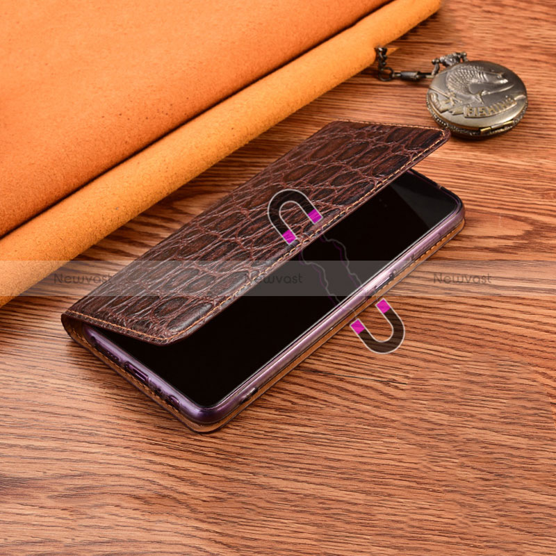 Leather Case Stands Flip Cover Holder H16P for Sony Xperia 1 IV SO-51C