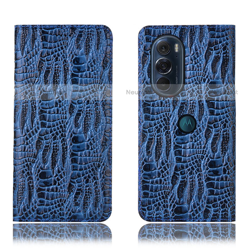 Leather Case Stands Flip Cover Holder H17P for Motorola Moto Edge X30 5G