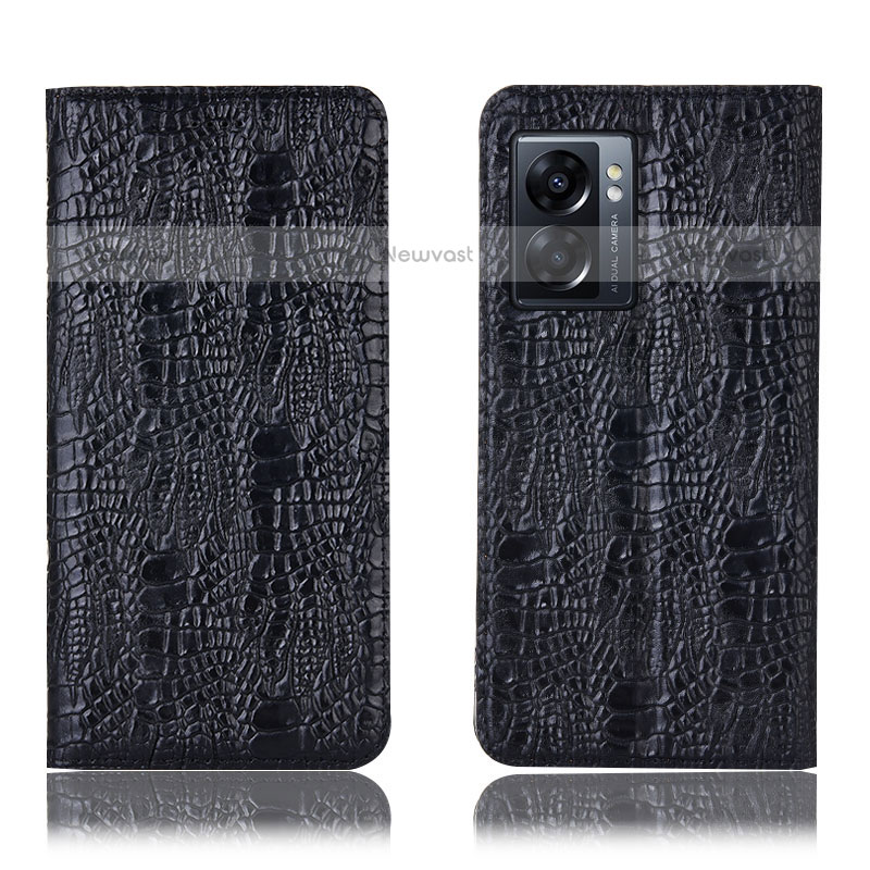 Leather Case Stands Flip Cover Holder H17P for OnePlus Nord N300 5G