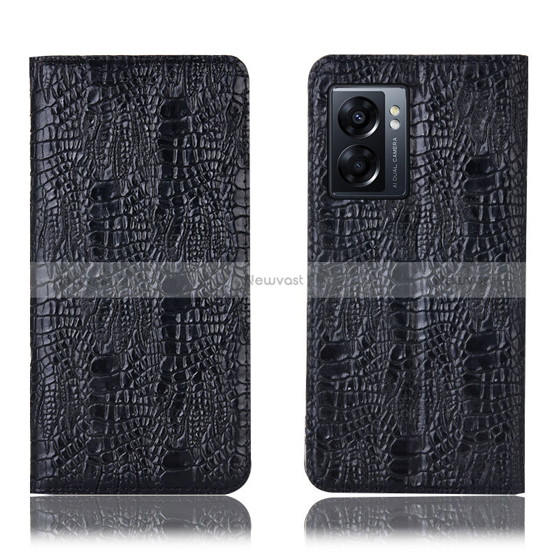 Leather Case Stands Flip Cover Holder H17P for Realme V23 5G