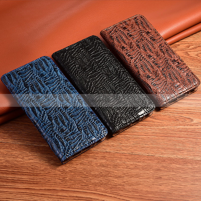 Leather Case Stands Flip Cover Holder H17P for Xiaomi Redmi 10A 4G