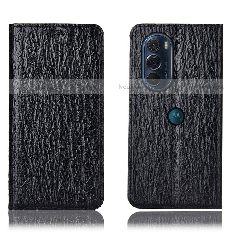 Leather Case Stands Flip Cover Holder H18P for Motorola Moto Edge X30 5G