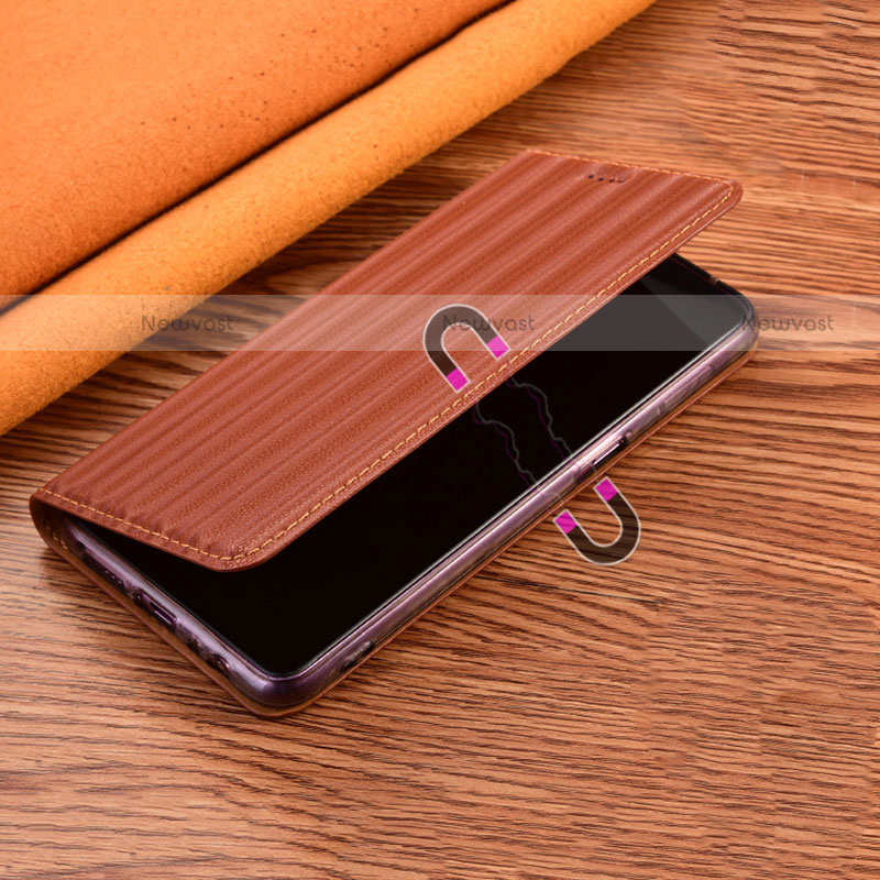 Leather Case Stands Flip Cover Holder H18P for Motorola Moto G Play Gen 2