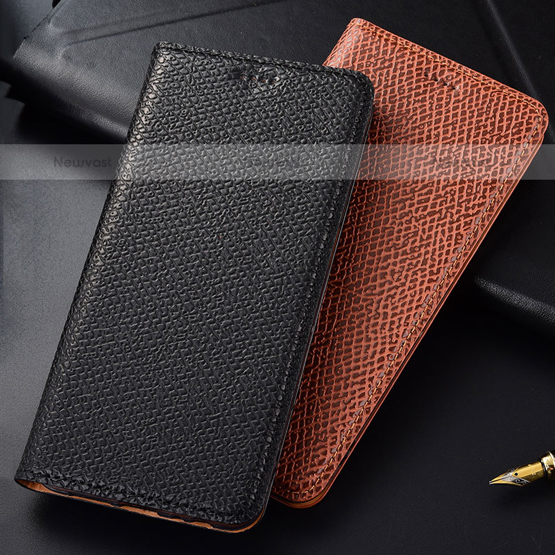 Leather Case Stands Flip Cover Holder H18P for Samsung Galaxy A12