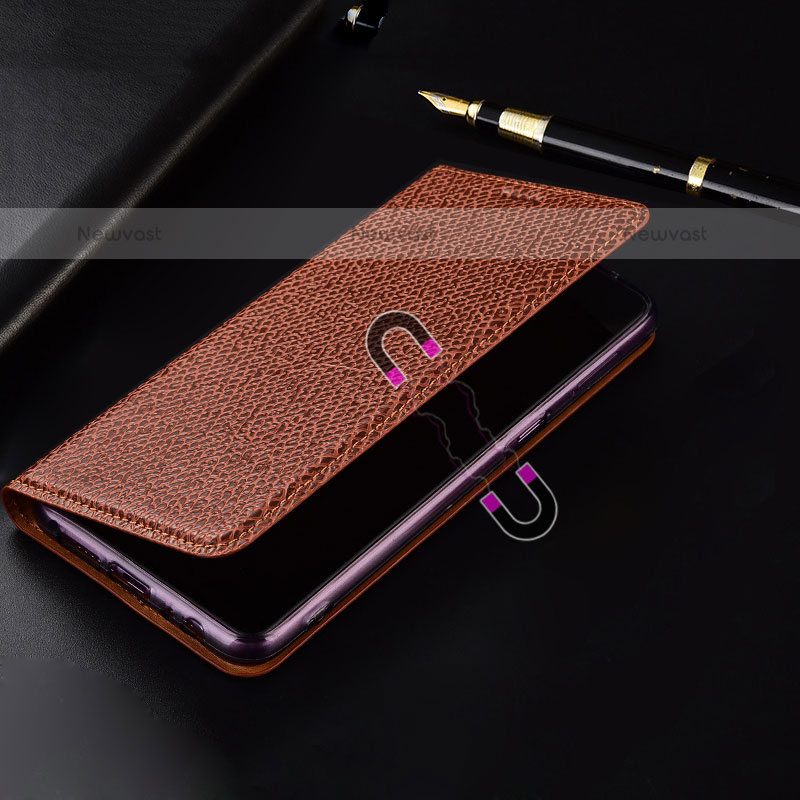 Leather Case Stands Flip Cover Holder H18P for Samsung Galaxy A12