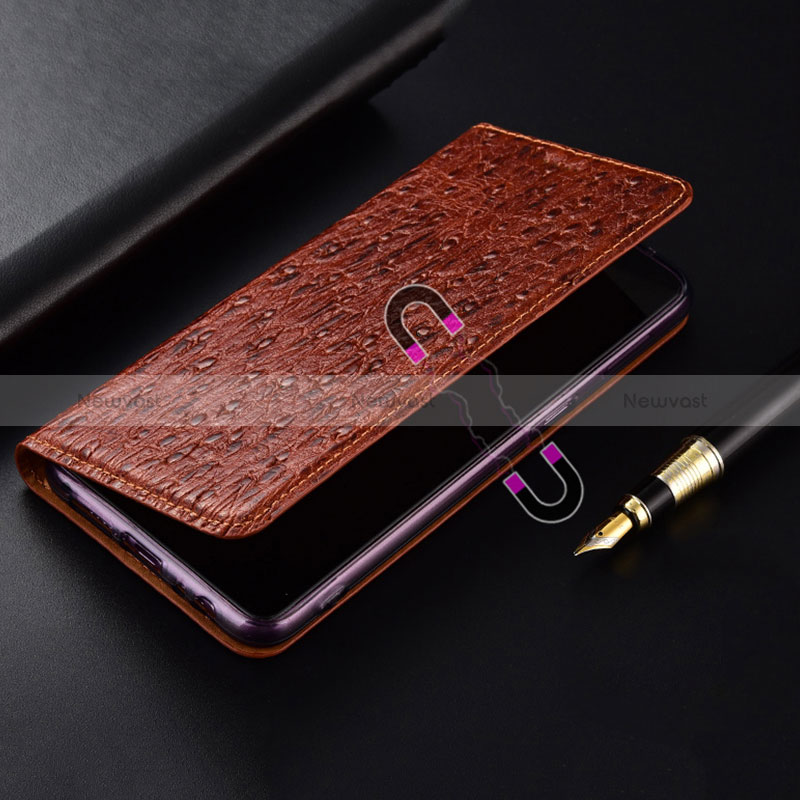 Leather Case Stands Flip Cover Holder H18P for Samsung Galaxy A41
