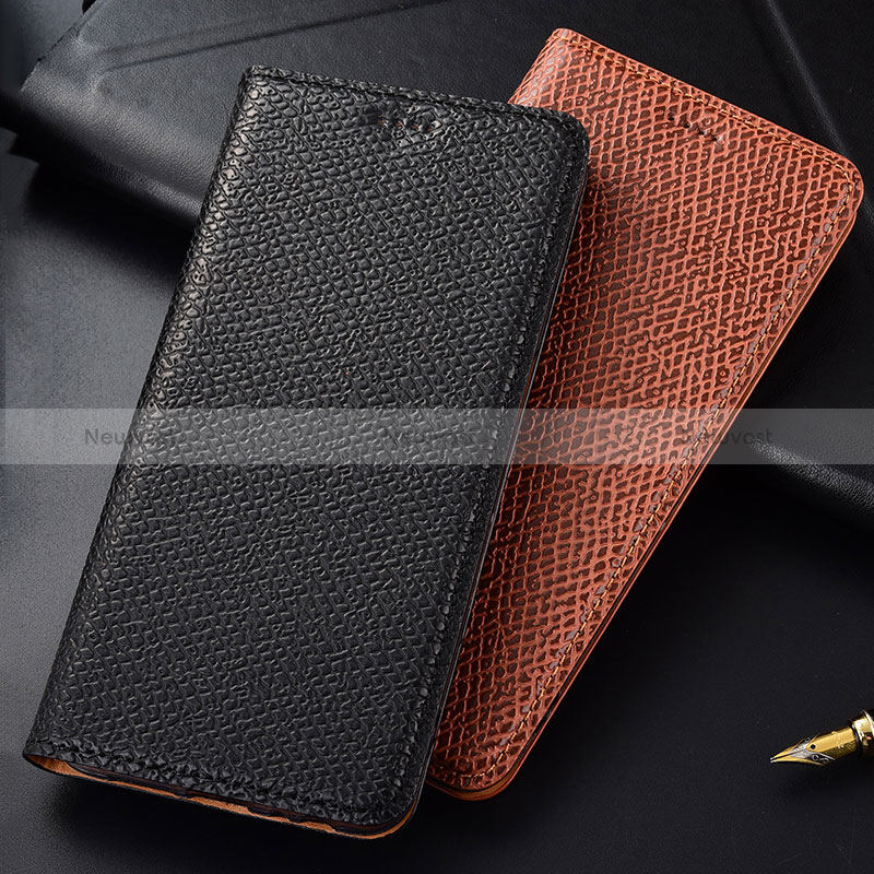 Leather Case Stands Flip Cover Holder H18P for Samsung Galaxy A50S
