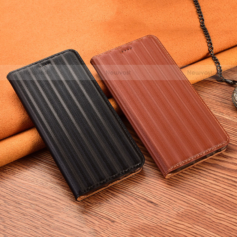 Leather Case Stands Flip Cover Holder H18P for Samsung Galaxy S21 Plus 5G