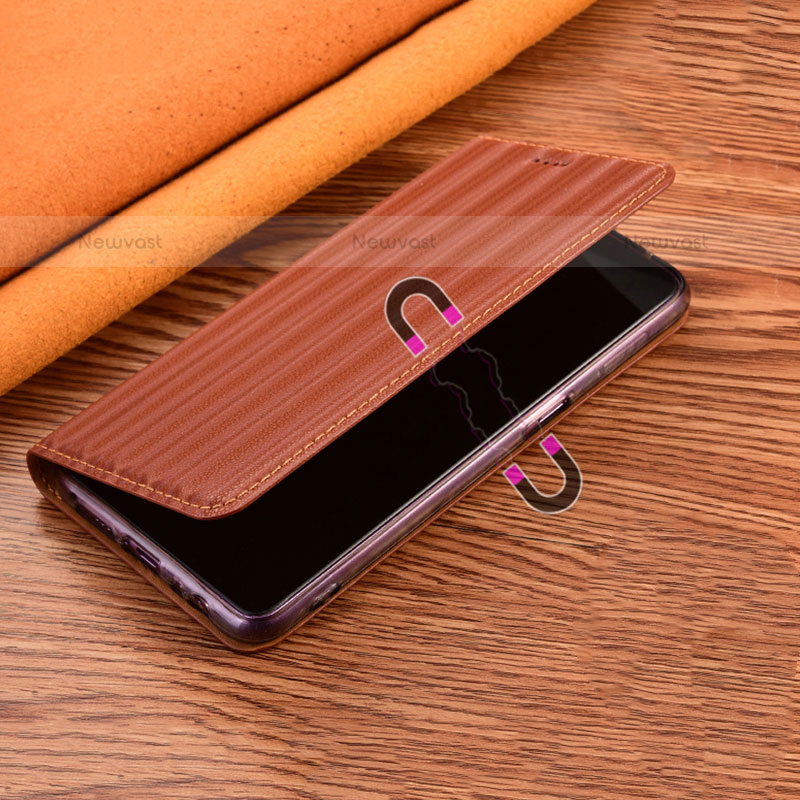 Leather Case Stands Flip Cover Holder H18P for Samsung Galaxy S21 Plus 5G