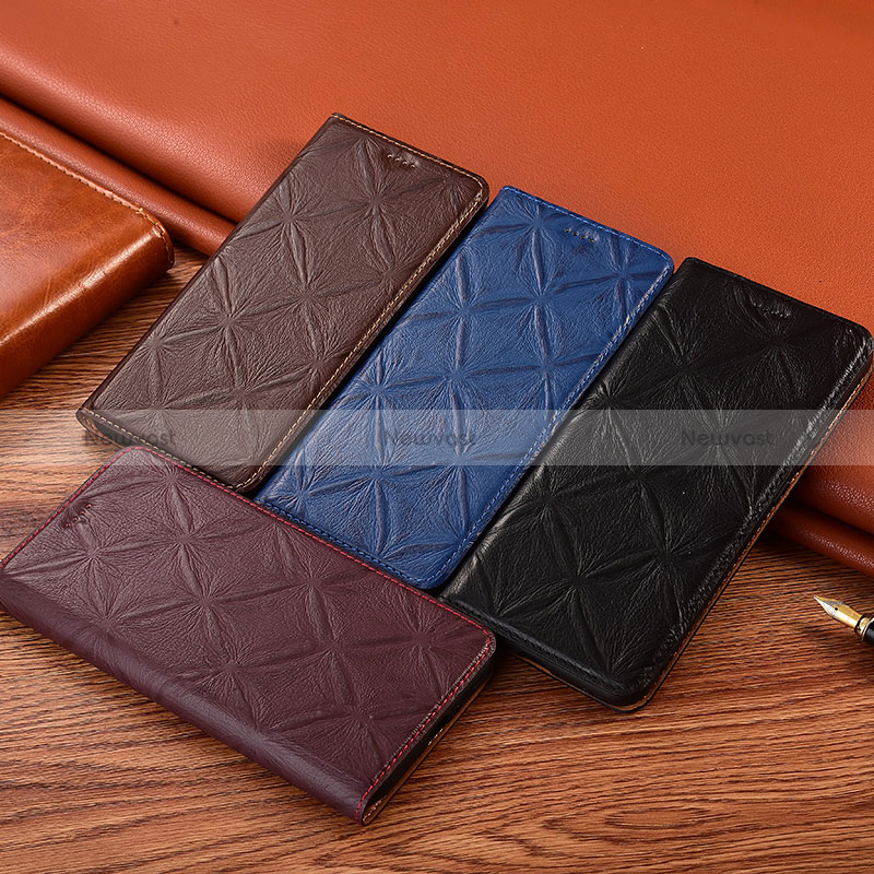 Leather Case Stands Flip Cover Holder H19P for Huawei Honor X40i 5G