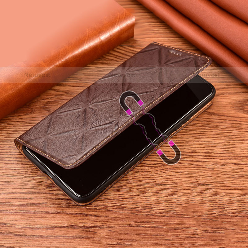 Leather Case Stands Flip Cover Holder H19P for Samsung Galaxy S21 5G