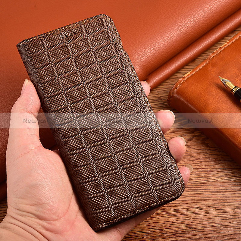 Leather Case Stands Flip Cover Holder H20P for Motorola Moto Edge 40 5G