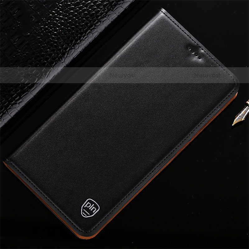 Leather Case Stands Flip Cover Holder H20P for Vivo iQOO 9 Pro 5G Black