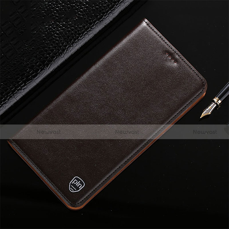 Leather Case Stands Flip Cover Holder H21P for Motorola Moto G42