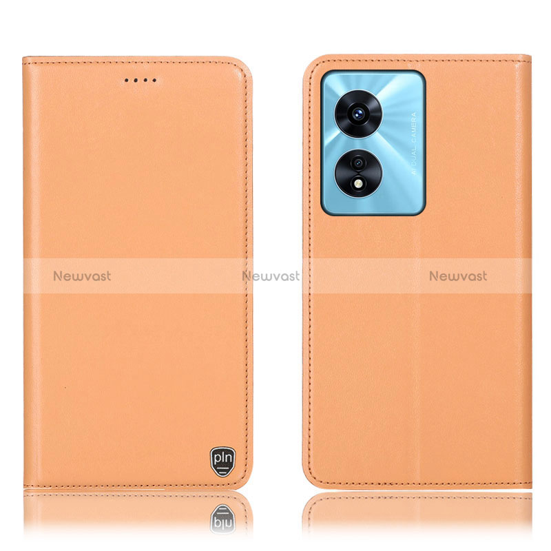 Leather Case Stands Flip Cover Holder H21P for Oppo A1 5G