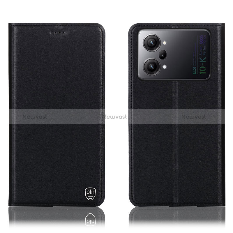 Leather Case Stands Flip Cover Holder H21P for Oppo K10 Pro 5G Black