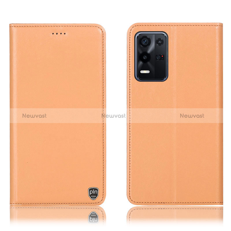 Leather Case Stands Flip Cover Holder H21P for Oppo K9X 5G