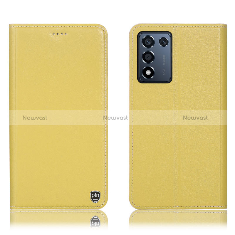 Leather Case Stands Flip Cover Holder H21P for Realme Q3s 5G