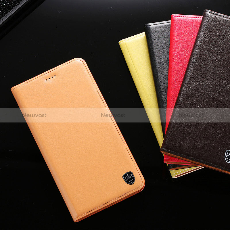 Leather Case Stands Flip Cover Holder H21P for Vivo Y21a