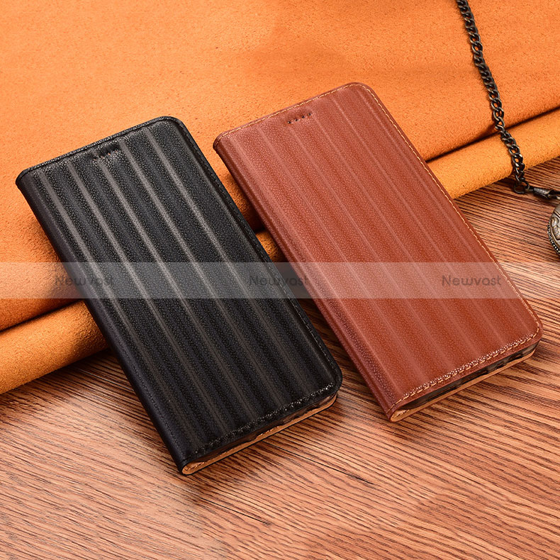 Leather Case Stands Flip Cover Holder H23P for Oppo A16