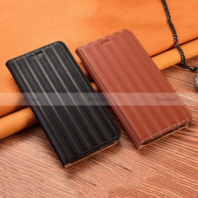 Leather Case Stands Flip Cover Holder H23P for Oppo A93s 5G