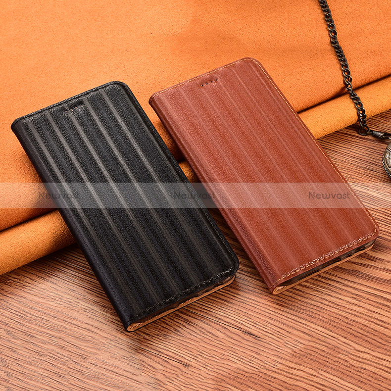 Leather Case Stands Flip Cover Holder H23P for Samsung Galaxy A23 4G