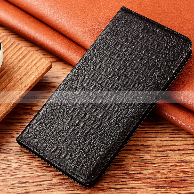 Leather Case Stands Flip Cover Holder H24P for Motorola Moto Edge 40 5G