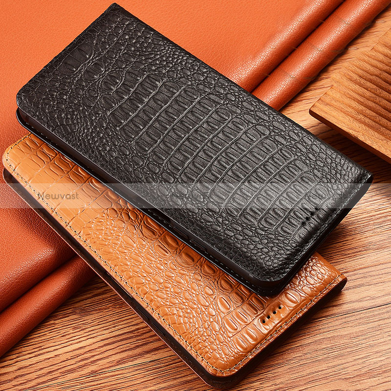 Leather Case Stands Flip Cover Holder H24P for Motorola Moto Edge 40 5G