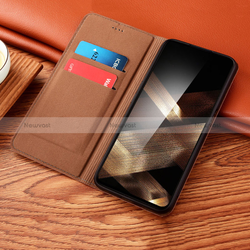 Leather Case Stands Flip Cover Holder H24P for Motorola Moto Edge 40 5G