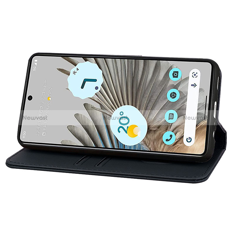 Leather Case Stands Flip Cover Holder HF1 for Google Pixel 6a 5G