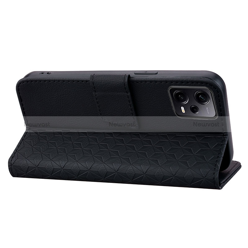 Leather Case Stands Flip Cover Holder HF1 for Xiaomi Redmi Note 12 Pro+ Plus 5G