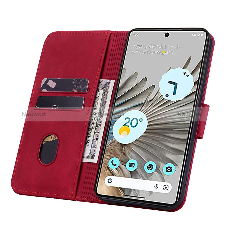 Leather Case Stands Flip Cover Holder HF2 for Google Pixel 6a 5G