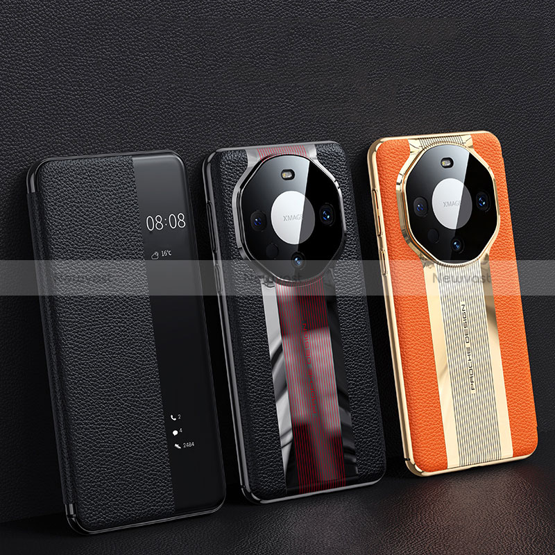 Leather Case Stands Flip Cover Holder JB2 for Huawei Mate 60 Pro